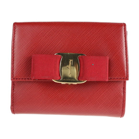 Salvatore Ferragamo Handbags - Salvatore Ferragamo Vara Ribbon Wallet Red